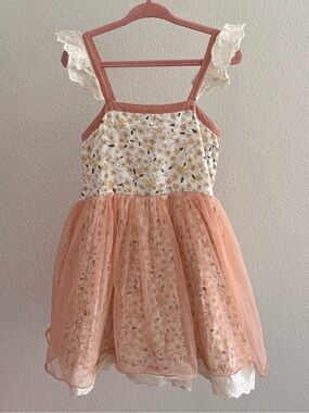 Wildling (Well Dressed Wolf) Peach Floral Tulle Party Dress
